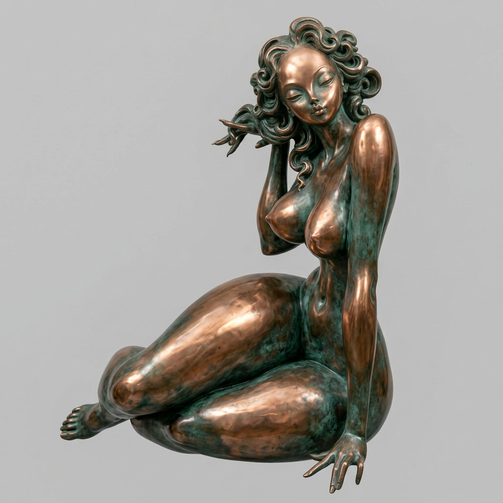 AION SIGNA bronze 3D sculpture artwork available for licensing